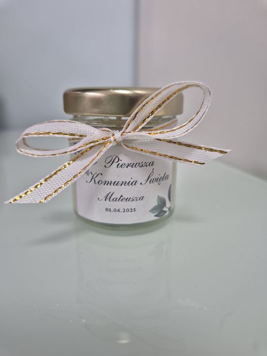 Podziękowania dla gości - Świeczki sojowe