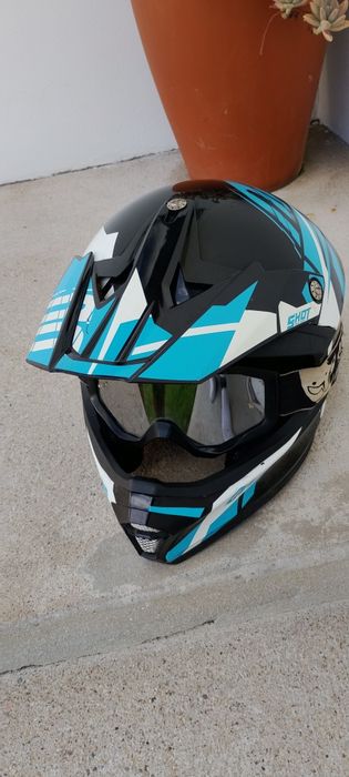 Capacete shot + óculos