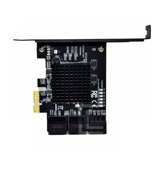 Контролер Ewell PCI-E to SATA III int., Marvell 88SE9215 (EW351)