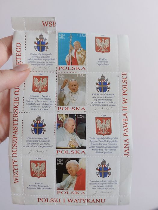 Znaczki pocztowe Jan Paweł II