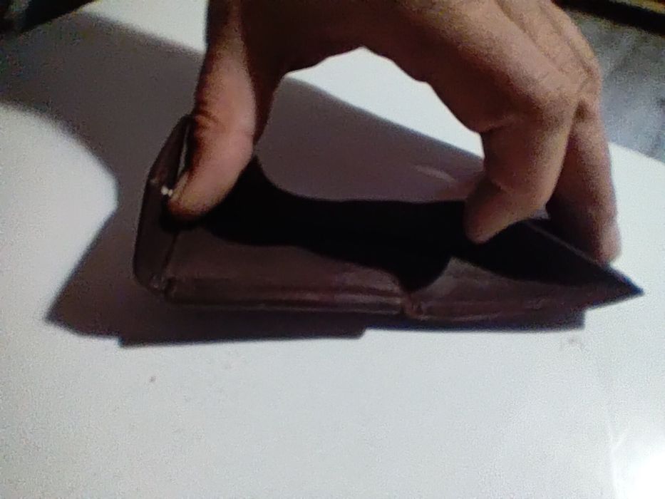 Mini portfel skórzany