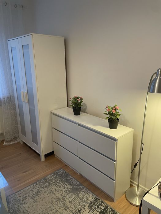 komoda  biala  ikea Malm   , dowoz