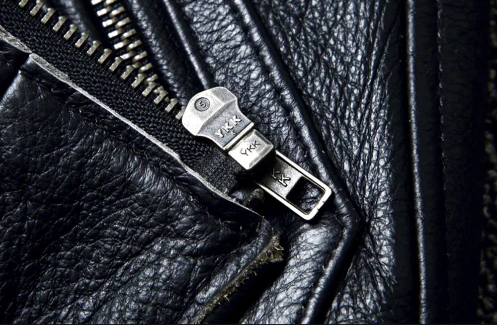 Kurtka skórzana męska vintage skóra naturalna bikerka ramoneska modna