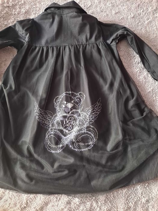 Sliczna czarna koszula dla dziewczynki