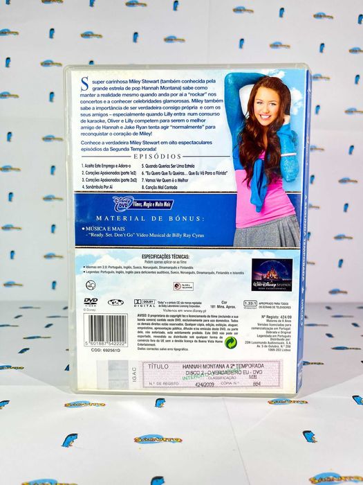DVD Hannah Montana 2ª Temporada Disco 2