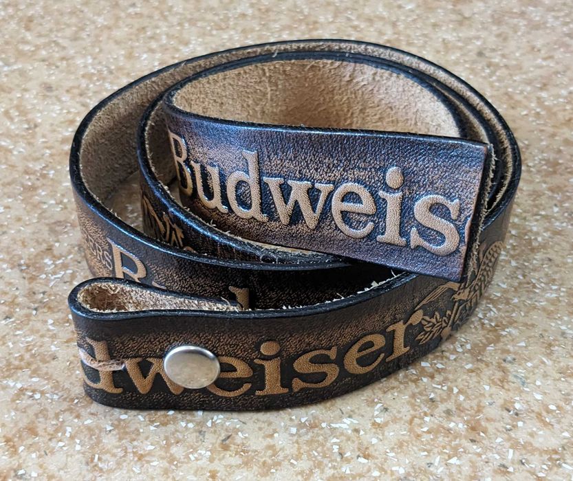 Кожаное полотно для ремня Budweiser