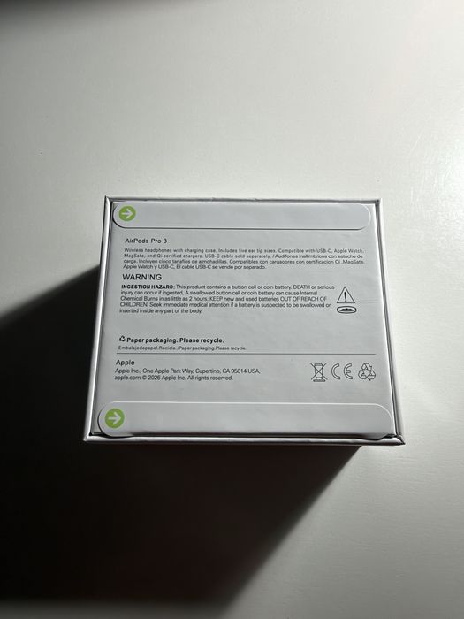 słuchawki bezprzewodowe Air pods pro 3 dwie pary
