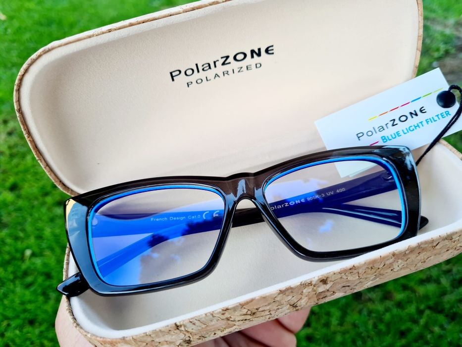 Polarzone NOWE okulary do komputera zerówki czarne