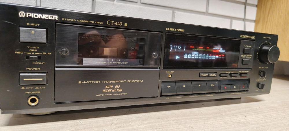 Magnetofon deck PIONEER CT-449. Po serwisie