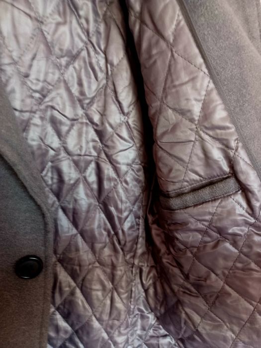 Płaszcz męski dwurzędowy szary S