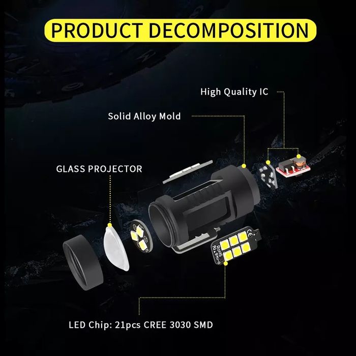 Lampada Led P13w para DRL