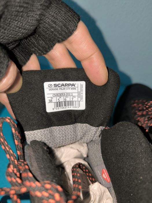 Жіночі зимові черевики Scarpa Moraine Polar GTX , EU 38, 23.5см
