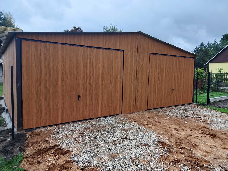 Garaż blaszany blaszak 4x5 Ocynk