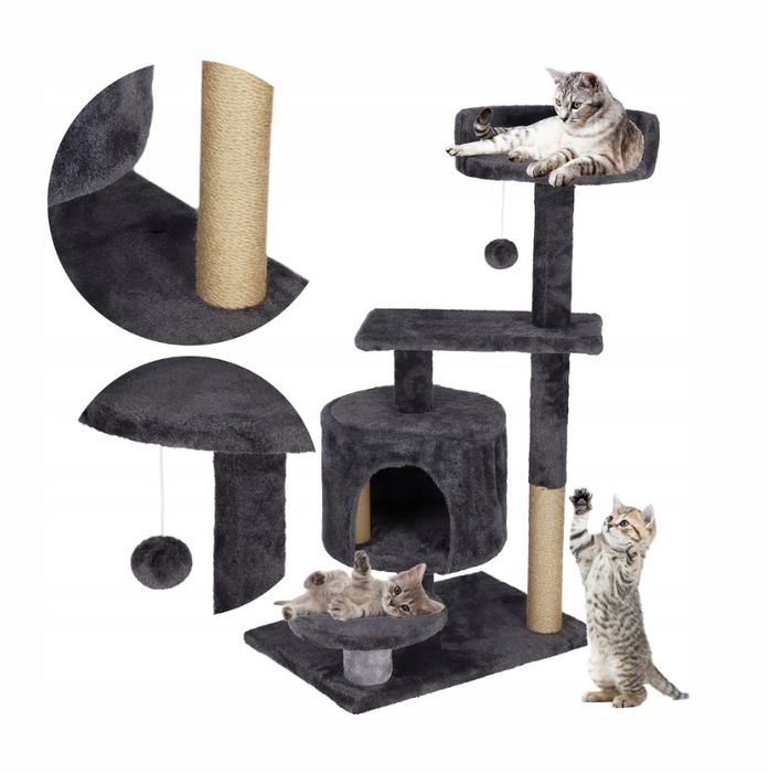 Drapak domek słupek dla kota