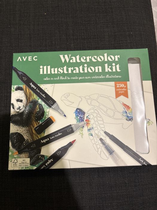 Watercolor illustration kit