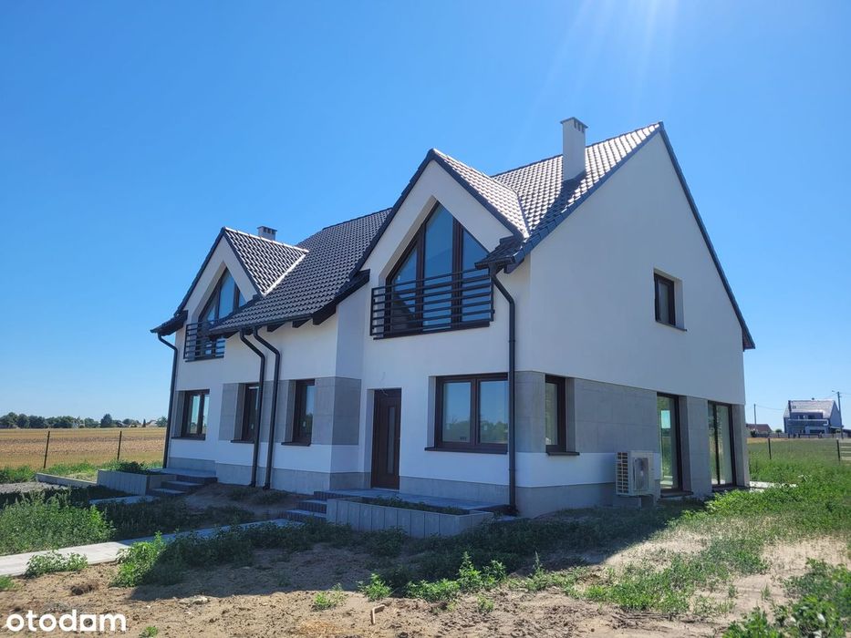 Estetyczny, kompaktowy, na dużej działce, oddany do użytku bliźniak