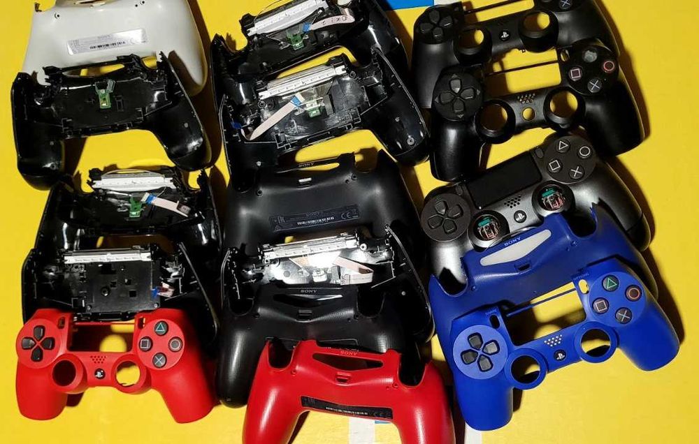Запчасти геймпадів джойстиків DualShock Дуалшок PS4 Запчастини акумулятор (акум) сенсор плата майн контролер заряду стіки шлейф віконце тримач