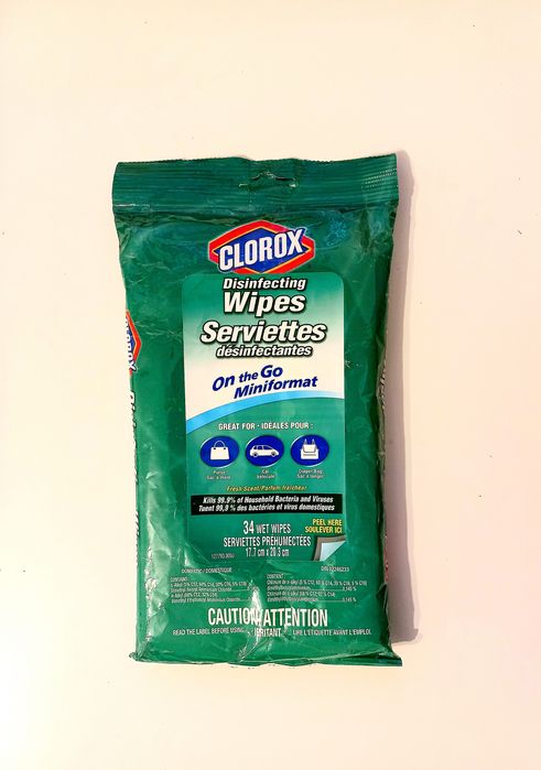 Chusteczki nawilżane CLOROX do czyszczenia dezynfekcji 34szt.