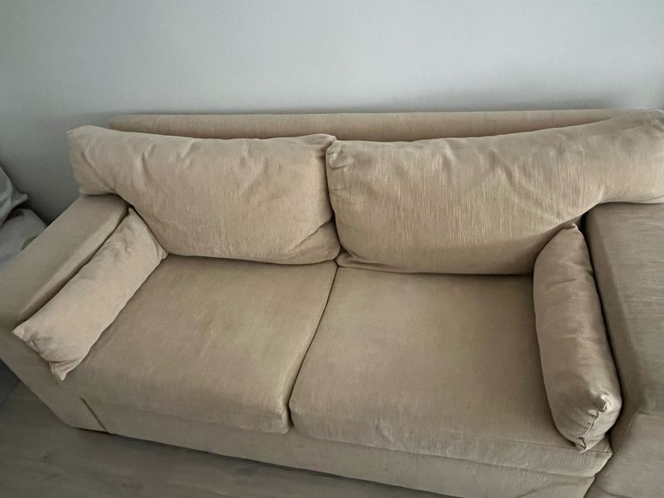 Sofa beije, 2 lugares