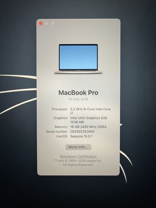 MacBook Pro 15” (2018)