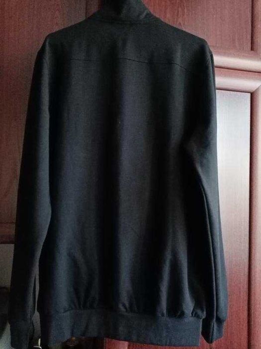 Новая мужская олимпийка черная спортивная куртка свитшот на молнии