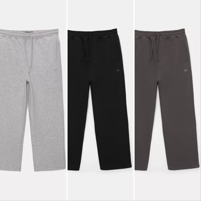 Широкі Штани PULL&BEAR Baggy Fit Чоловічі Чорні Спортивні Брюки Широкие Мужские Черные Штаны Джогери