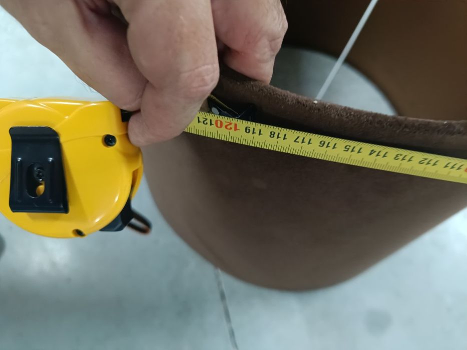 Abajur grande veludo