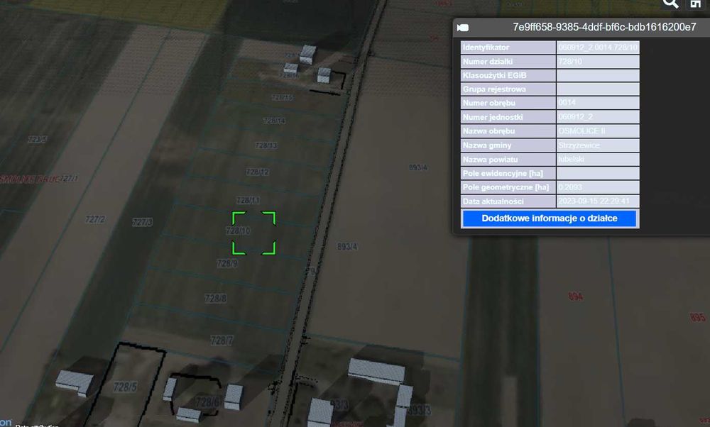 Działka budowlana Osmolice Drugie 20,9a