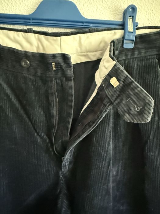 Calças de bombazine homem Jackerton, azul‑escuro, tamanho 46