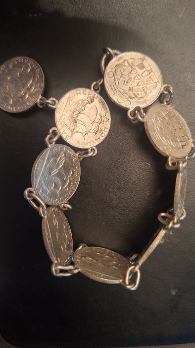 Pulseira moedas de 2,5 escudos