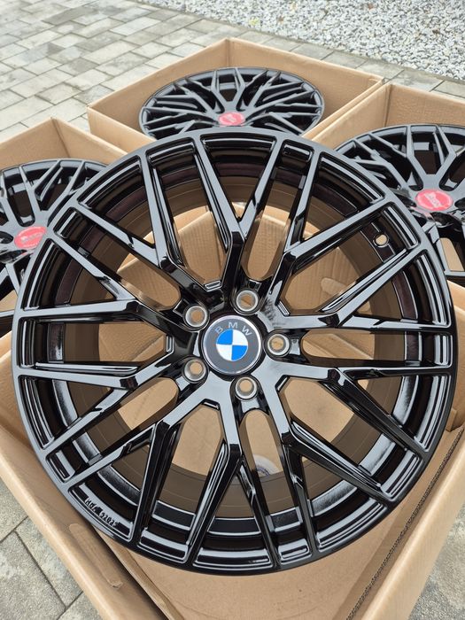Felgi 18" 5x112 BMW Seria 2 3 4 5 6 7 8 X3 X4 Z4 TPMS Czarne Nowe | #RS4