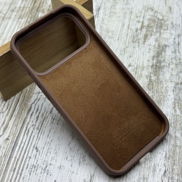 Чехол софттач Silicone Case на iPhone 17 Pro Max/ 17 Pro Чохол Brown