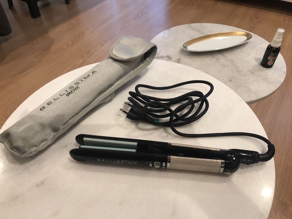 Prancha alisadora de cabelo em cerâmica