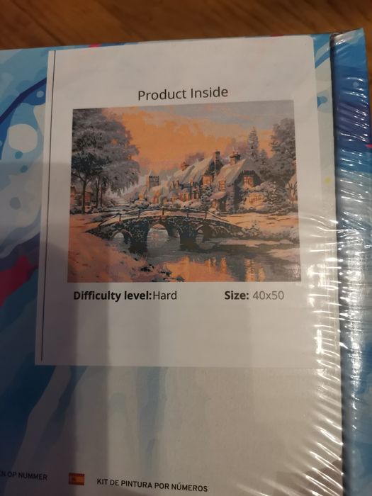 Malowanie po numerach zimowy krajobraz