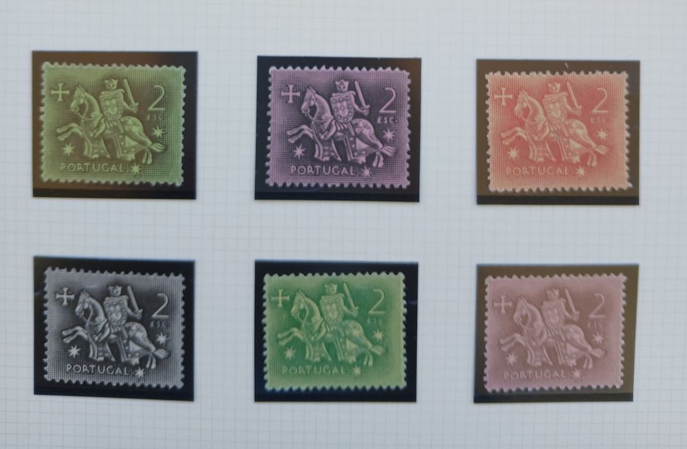Provas de selos - Selos Portugueses "D. Dinis"  - Impecáveis
