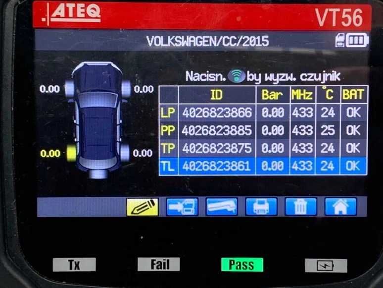 1x czujnik ciśnienia TPMS VW PASSAT CC TIGUAN 3AA907275B NOWY