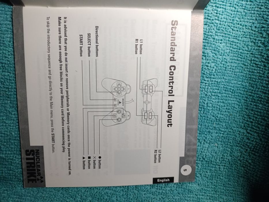 Ps1 Nuclear Strike psx ps1 Książeczka Manual Angielski