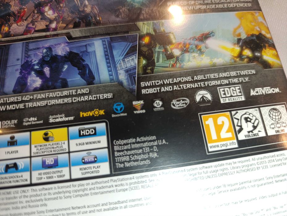 Transformers Rise Of The Dark Spark PS4 rzadkość na rynku SKLEP zamian