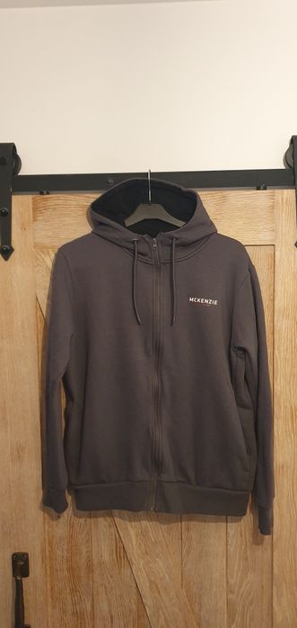 Mc Kenzie szaro ciemna bluza z kapturem Hoodie rozmiar L
