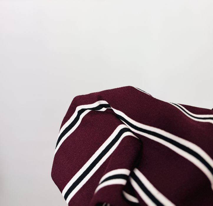 Bordowa bluzka w pionowe paski XS 34 Vero Moda