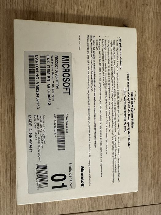 Windows 7 Home Premium OEM