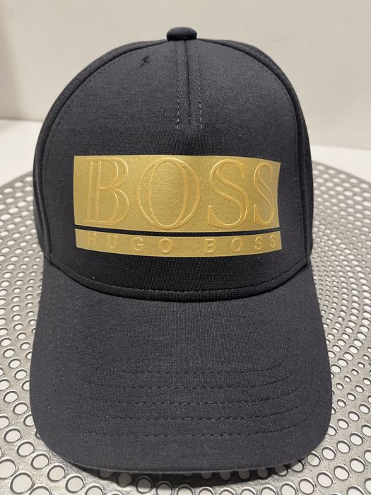 Czapka z daszkiem granatowa Boss
