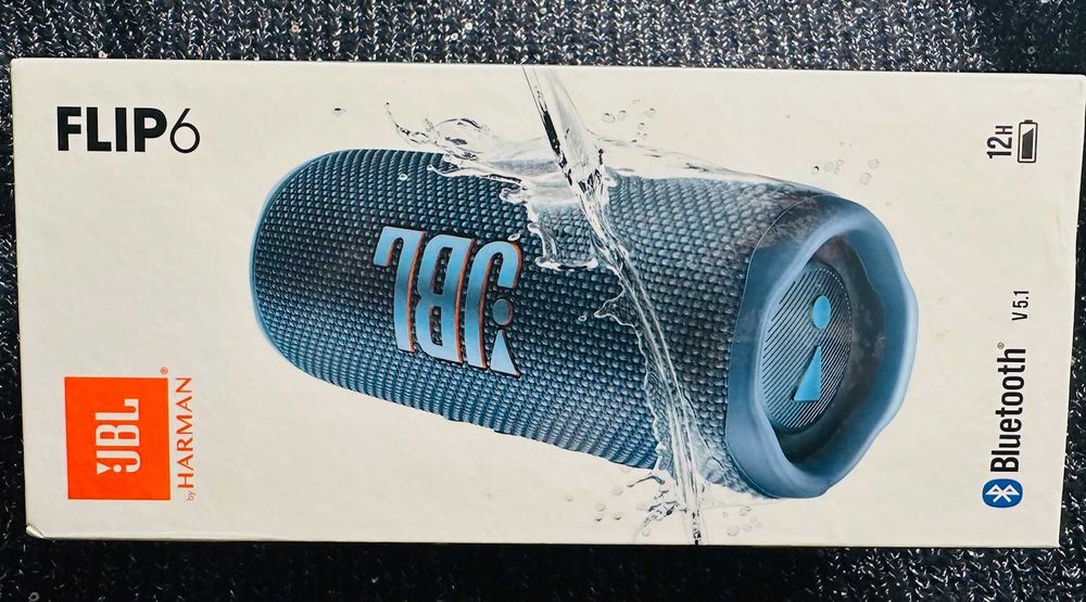 JBL Flip 6 (niebieski) głośnik przenośny - NOWY, oryginalny