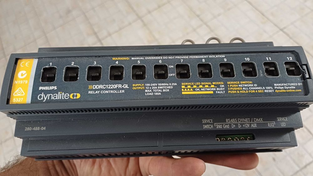 Philips Dynalite DDRC1220FR-GL Relay Controller for Lighting431738902199019526