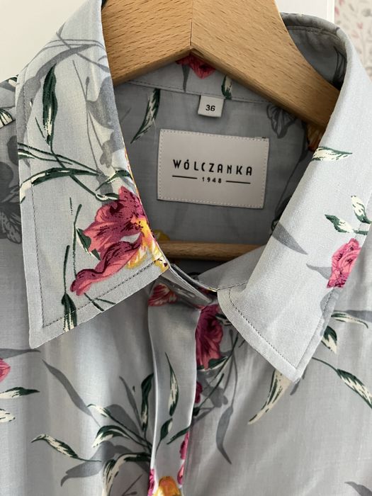 Wiskozowa koszula w kwiaty Wólczanka 36 S