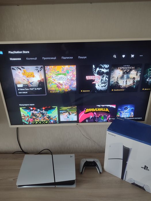 Playstation 5 Slim Blu-ray два дуалсенса гарантія