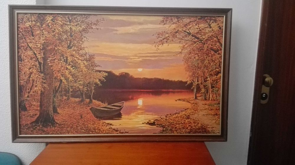 Quadro Paisagem sobre Rio