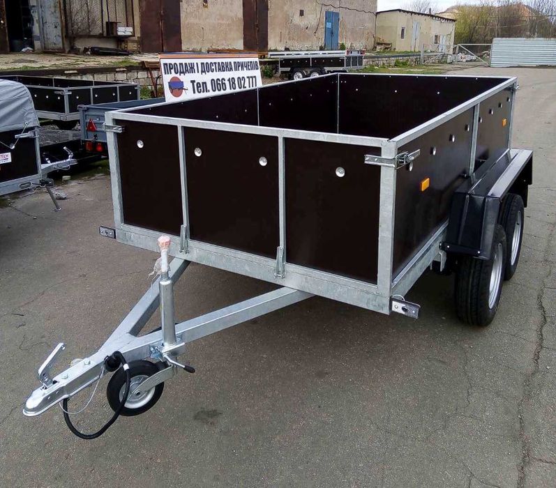 Причіп Оцинкований Двохосний Легковий Категорія Б. Причеп Посилений.