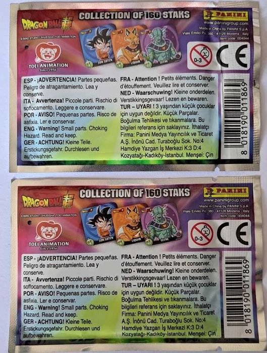 Saquetas Cartas Star Wars e Stacks Dragon Ball