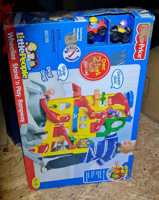 Fisher Price OGROMNY GARAŻ zjezdzalnia